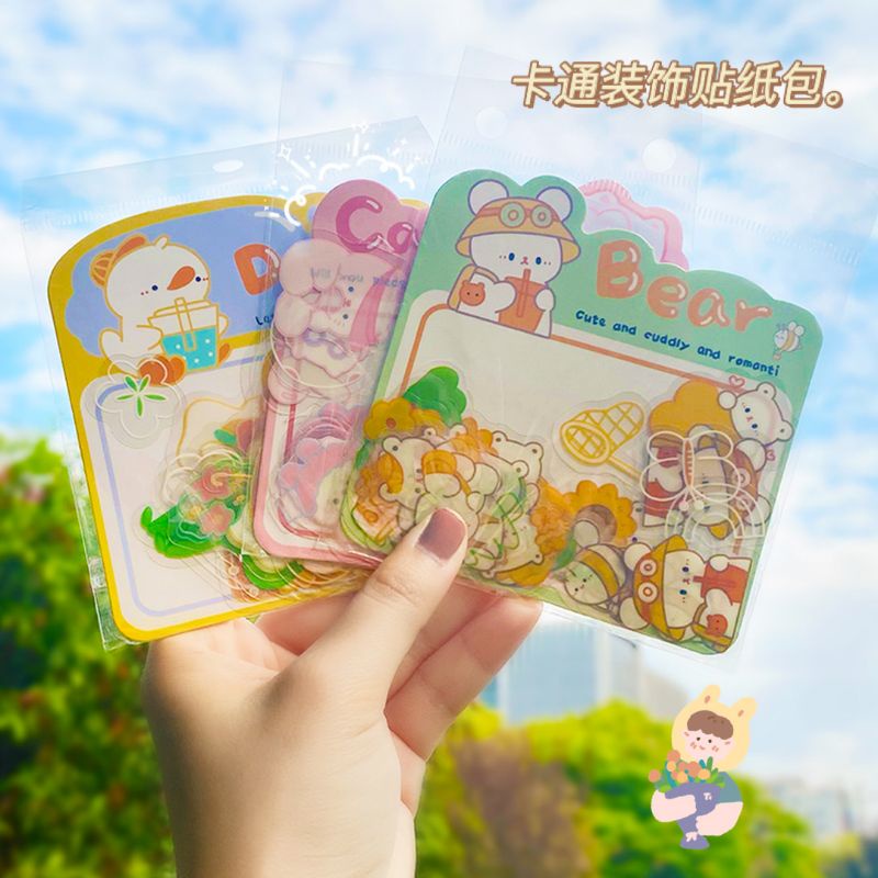 

Happy Animals - Stiker Transparan Waterproof - Sticker Decorasi - Journalling [thehanscorner] 2