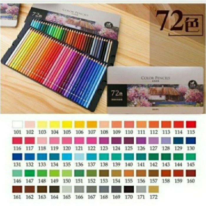 

Deli 72 Color Pencil - Professional Oil-Based Colored Pencils
