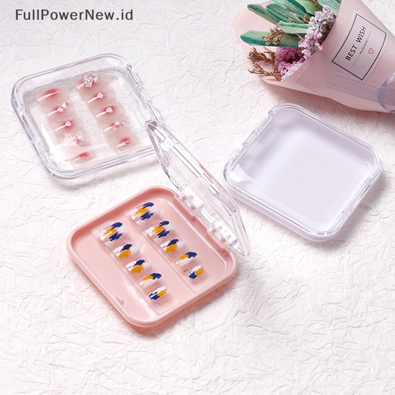 Power Nail Art Organizer Menebal Jadi Kuku Palsu Packing Box Display Storage ID