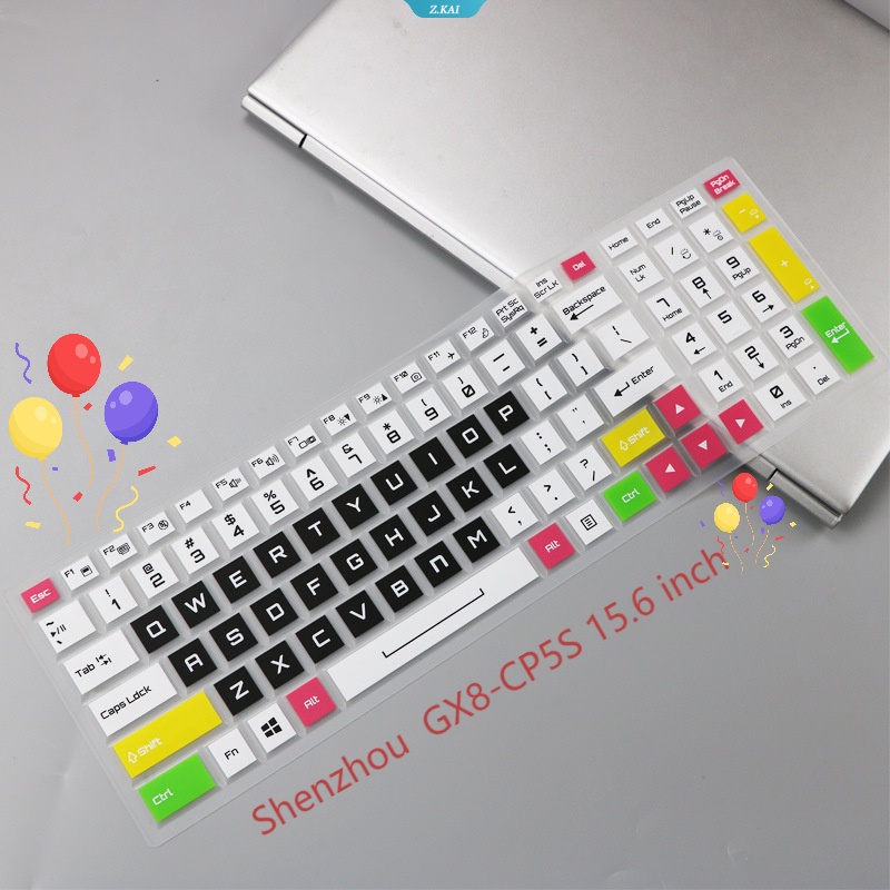 1pc Komputer Nyaman Lembut Penutup Keyboard Film Pelindung Silikon Untuk Shenzhou Zhanshen GX8-CP5S 15.6 Inch Tahan Debu Keyboard Film [ZK]