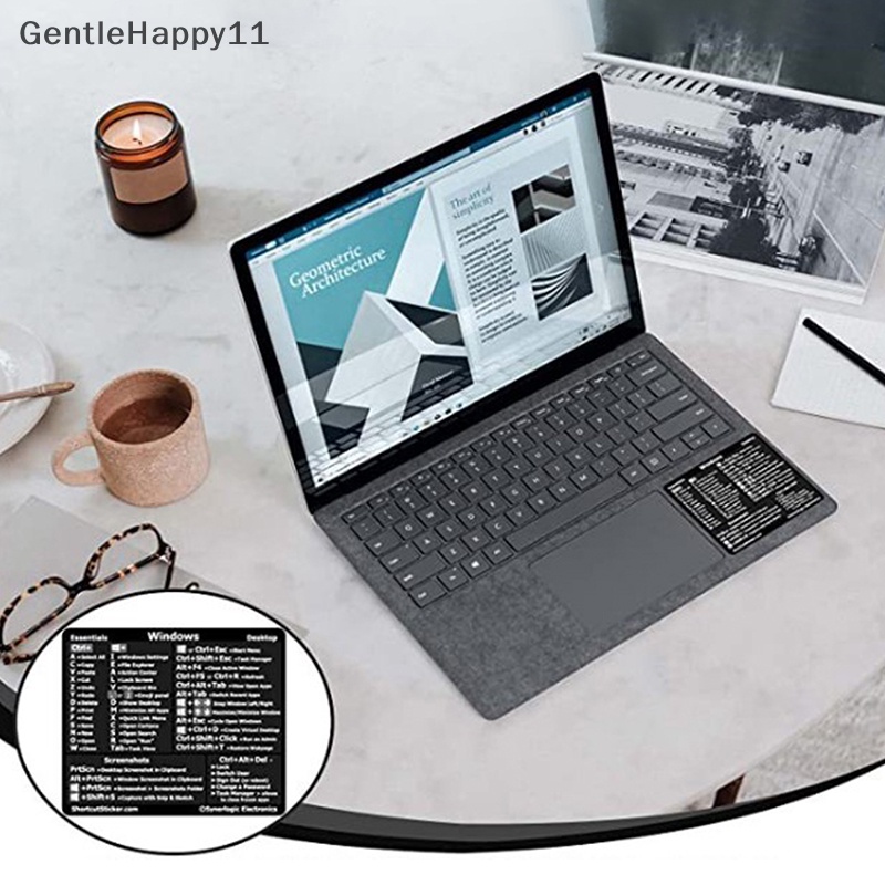 Gentlehappy 30Pcs Windows+Word/Excel/Adobe Photoshop Panduan Keyboard Shortcut Sticker id