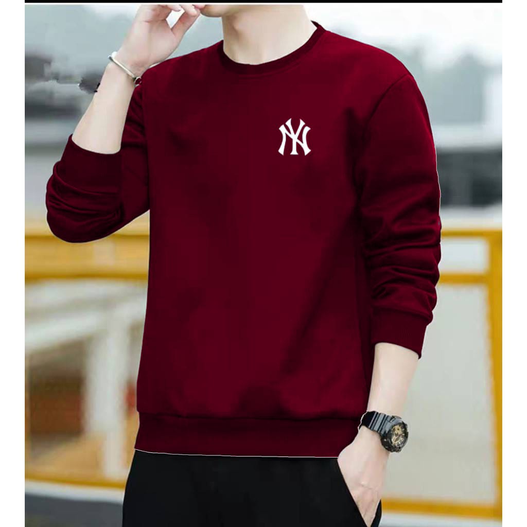 COD/DS2/ KAOS DISTRO PRIA LENGAN PANJANG NY NEWYORK BAJU PRIA LENGAN PANJANG  BAHAN BABYTERRY