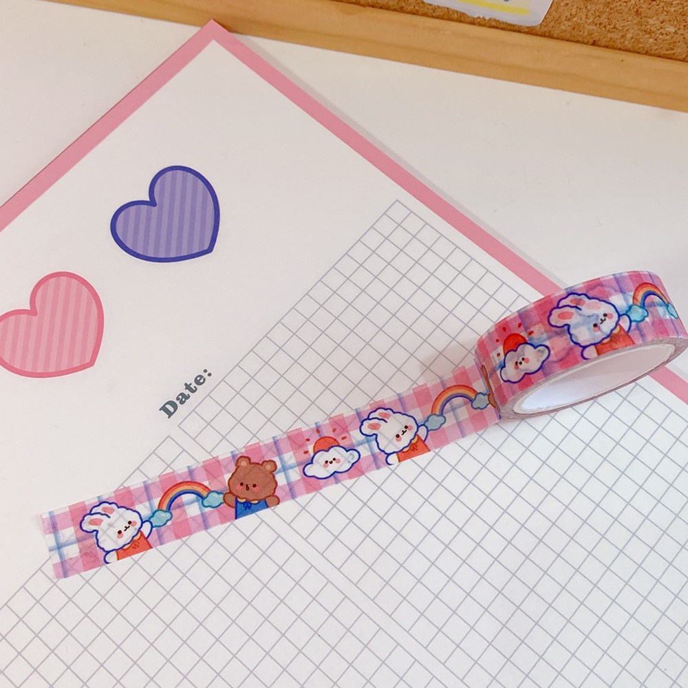 

Washi Masking Tape Series B / Cute Decor Journal Scrapbook Isolasi Kertas Bujo Journaling Jurnal 2