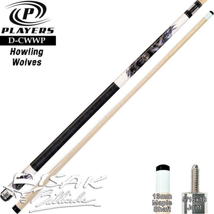 Players D-CWWP Pool Cue - Maple Billiard Stick Stik Biliar Player Main