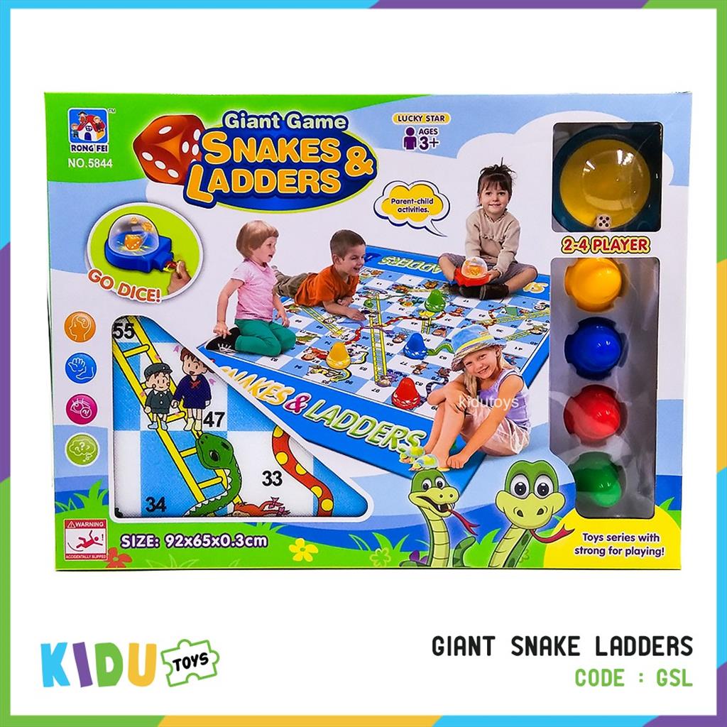 Mainan Edukasi Anak Ular Tangga / Giant Snake Ladders Kidu Toys Giant Snake Ladders