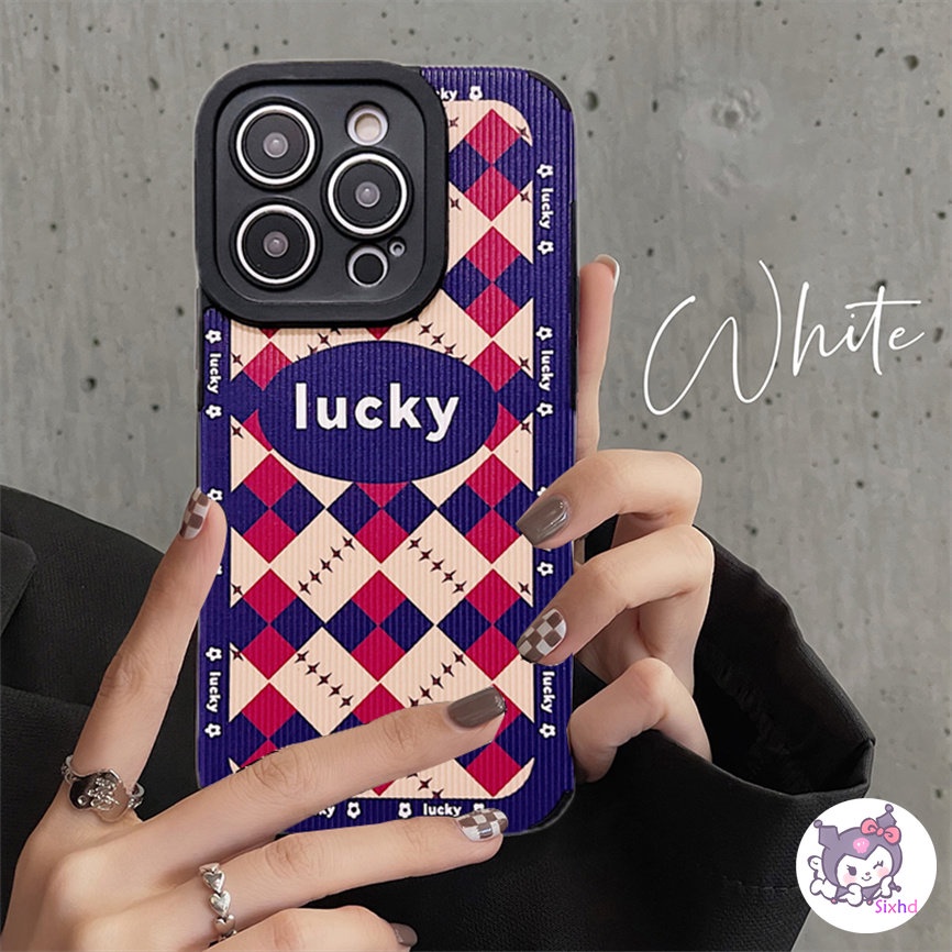 IPHONE Berlian Biru Mode Sederhana Kompatibel Untuk Iphone14 13 12 11 Pro Max SE 2020 X Xr Xs Max8 7 Plus Perlindungan Shockproof Phone Case Soft Silicon Cover XJJJJ