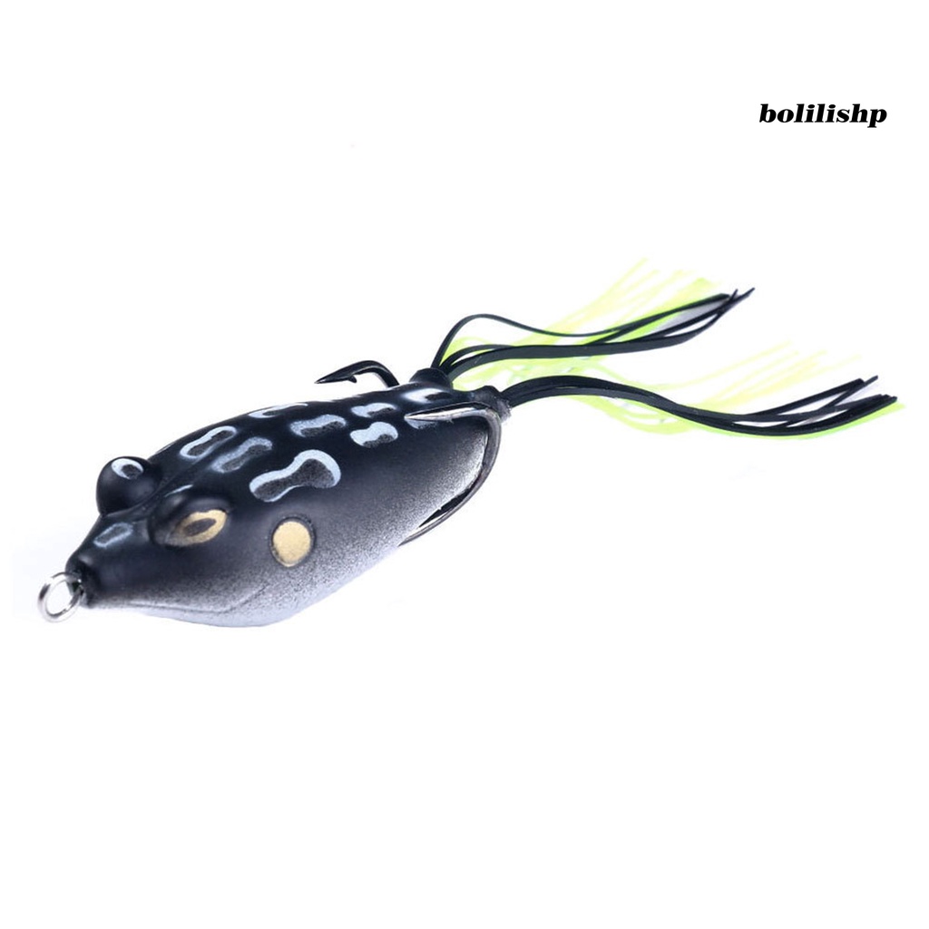 Bo-5.5cm/11g Umpan Pancing Simulasi Dengan Jumbai Warna Cerah Kait Tajam Kulit Hidup Ikan Menarik Universal Topwater Buatan Lembut Snakehead Frog Bait Peralatan Memancing