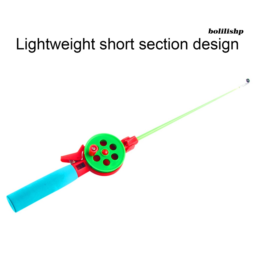 Bo-40cm Anak Joran Pancing Bagian Pendek Yang Dapat Ditarik Pegangan Non-slip Ringan Dapat Disesuaikan Pancing Es Untuk Outdoor