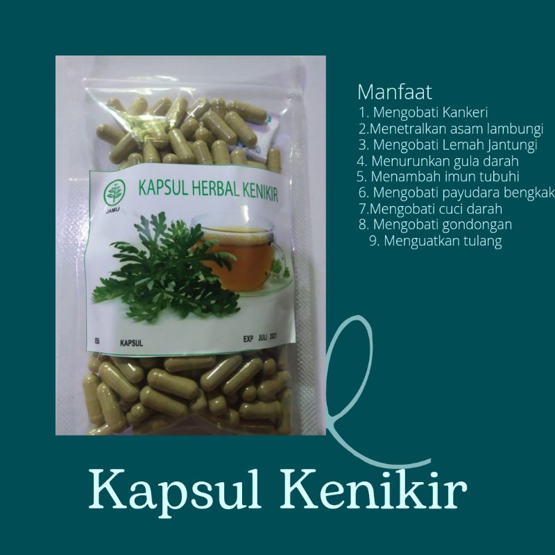 Kapsul Daun Kenikir Curah isi 300 kapsul