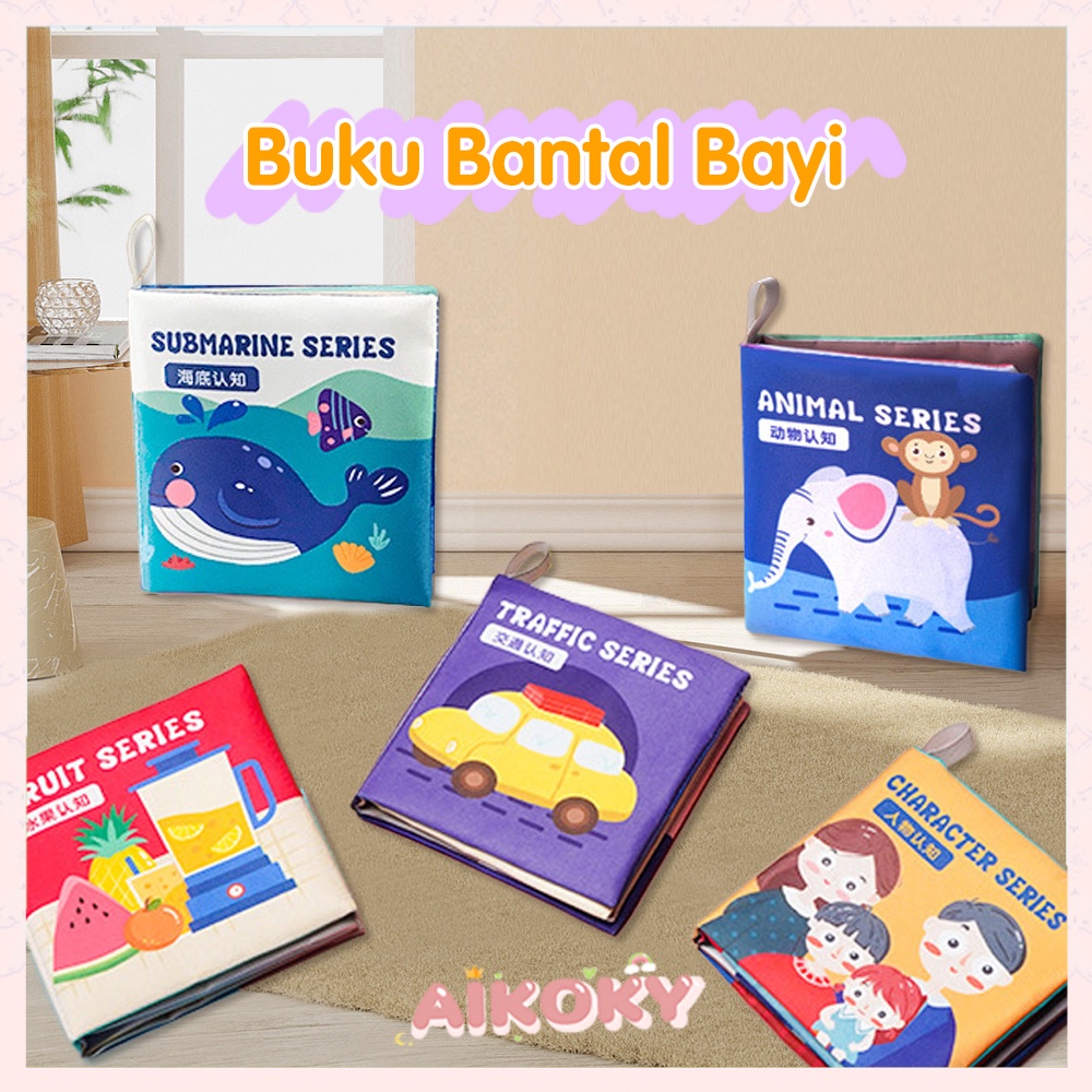 Aikoky Soft Book Bayi / Buku Kain Edukasi Bayi Bahasa Inggris