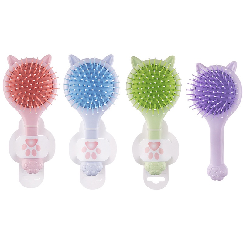 Sisir circle brush import warna model kucing bahan berkualitas harga grosir bisa cod