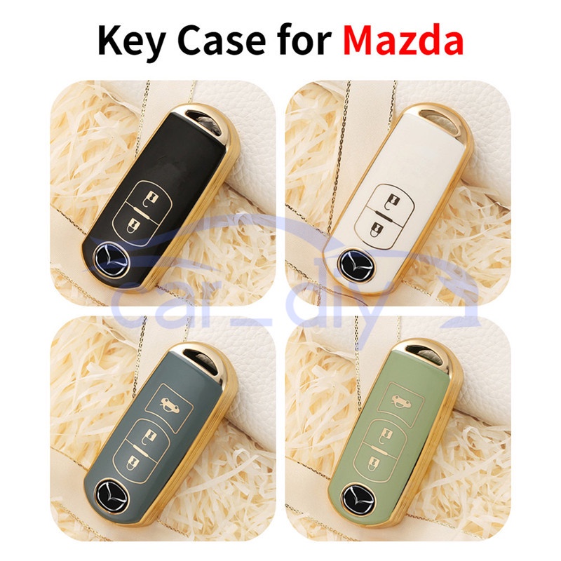 Kasus Kunci TPU Penutup Jarak Jauh Gantungan Untuk Mazda 6 Atenza Demio Mazda3 Axela CX3 CX4 CX5 CX7 CX8 CX9 Cangkang Pelindung Car Remote Key Case