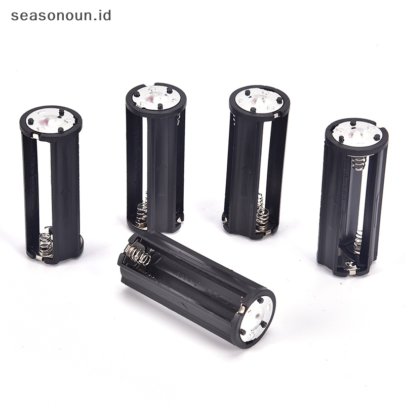 Seasonoun 2Pcs Holder Hitam Untuk Senter Torch AAA 3x1.5v.