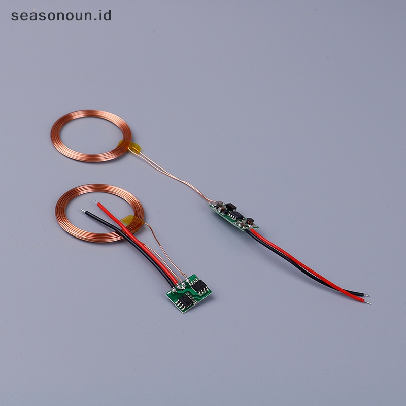 Seasonoun 5V wireless charging transmitter+receiver Modul power supply Induktif charger.