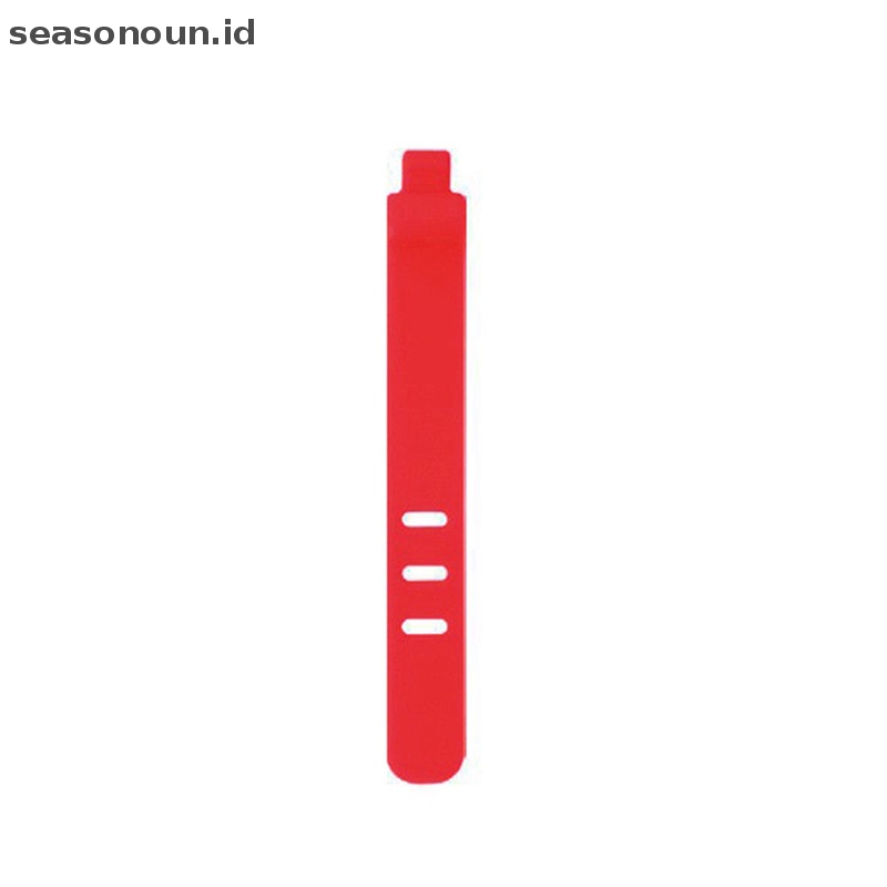 Seasonoun Silicone Kabel Data Organizer Headphone Cord Finishing Buckle Wrap Tie Strap.