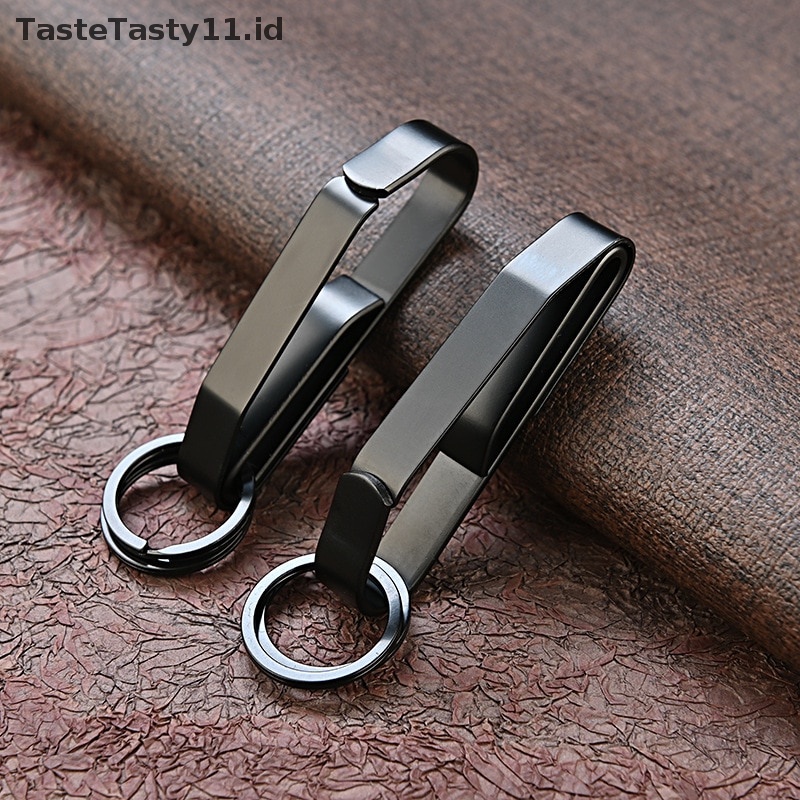 Tastetasty Molle Webbing Gesper Stainless Steel Pinggang Gantung Gesper Kunci Mobil Key Clip Belt.