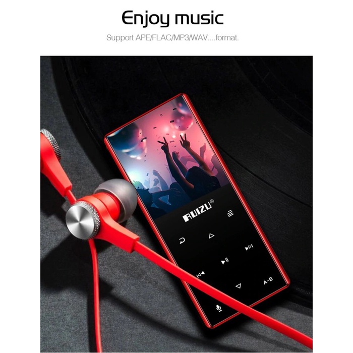 Ruizu X08 HiFi DAP MP3 Player 8GB - D29