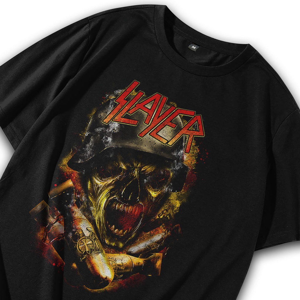 Kaos Slayer / T shirt Thrash Metal / Kaos Death Metal / Baju Metal / Kaos Band / Tshirt Band / T shi