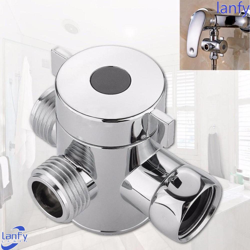 Lanfy Switch Faucet Adapter 3-Way 1PC Kepala Shower Dapur Diverter Separator Katup Keran