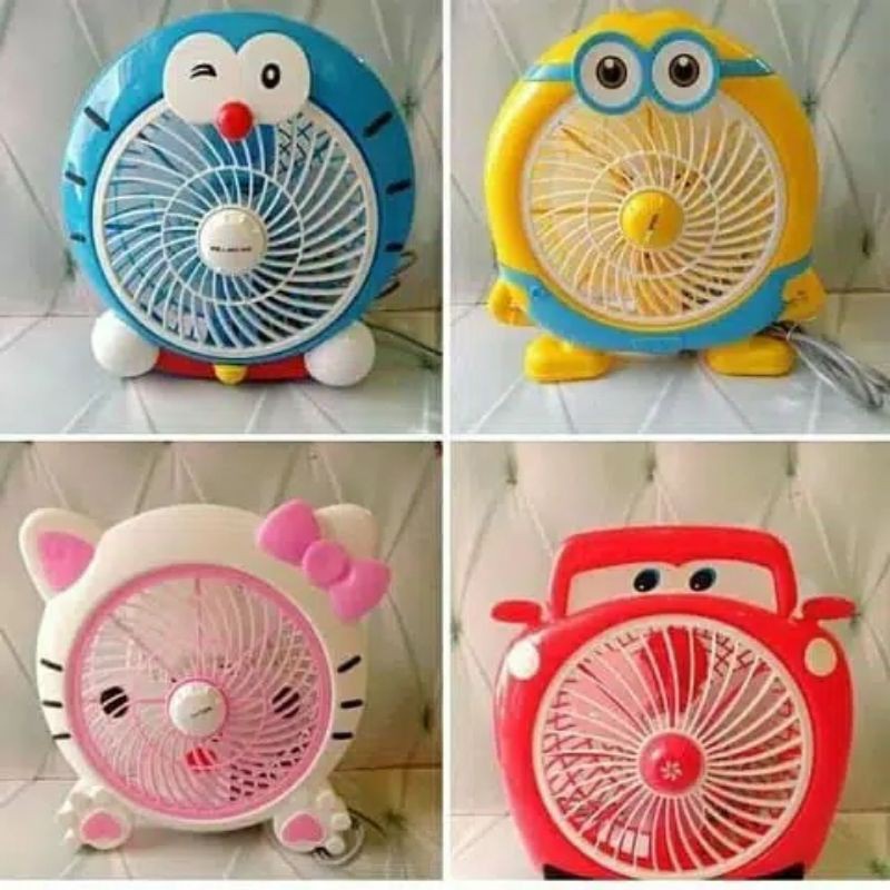 Kipas Angin Karakter WELHOME Listrik Termurah 10 inch High Quality