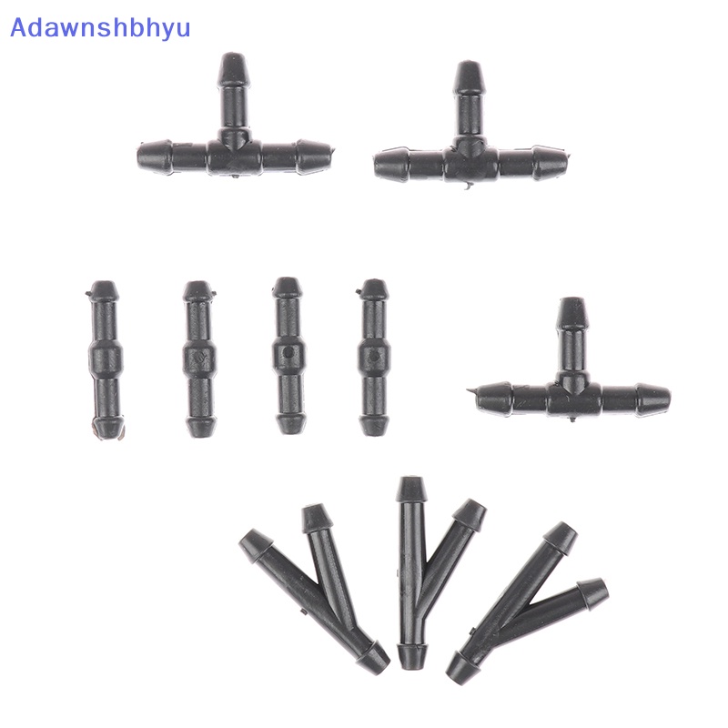 Adhyu 10Pcs Universal Joiner Konektor Pipa Air Bensin Wiper Nozzle Selang Tubing ID