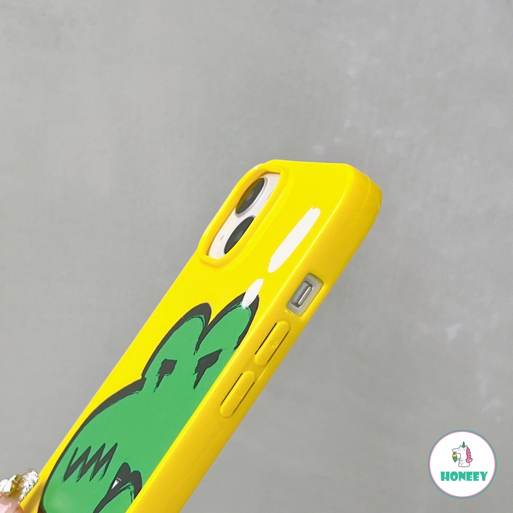 Casing Buaya Graffiti Lucu Untuk iPhone 11 Pro Max12 13 14 Pro Max7 8 Plus XS XR Fashion Glossy Lembut TPU Ponsel Penutup Belakang