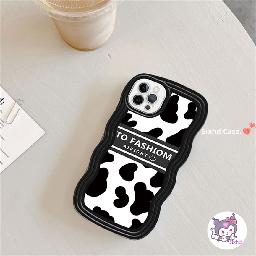 IPHONE Kompatibel Untuk Iphone14 13 12 11 Pro Max SE 2020 X XR Xs Max7 8 6 6s Plus Wave Edge Mewah Simple Klasik Hitam Soft Phone Case Shockproof Case Clear Cover XJJJJ