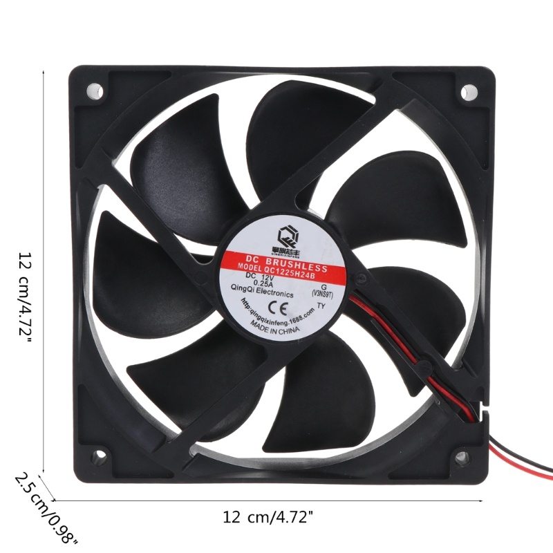 Cre 12025 Cooling Fan 12V PC Komputer Part Brushless Cooling Fan Radiator Pendingin 120x120x25mm Kipas Angin Tenang Aksesori 12 cm