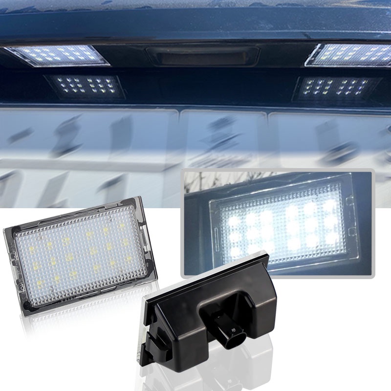 Lampu Plat Nomor Mobil LED 2x18 Lamps Putih Untuk Land Range Rover Sport L320 Discovery3 4 LR3 LR4 Freelander 2rrt2 12V