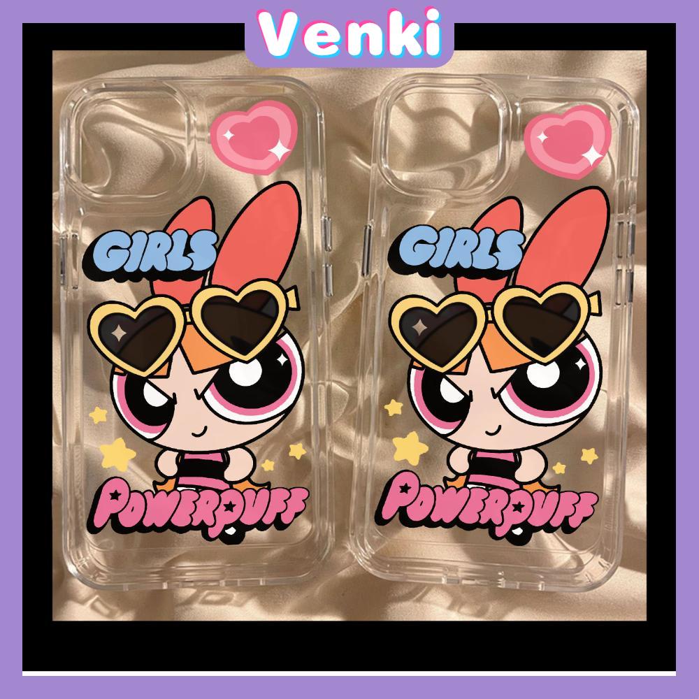 VENKI - For iPhone 11 iPhone Case Clear Big Hole Space Case TPU Soft Case Shockproof Protection Camera Cute Little Girl Compatible with iPhone 14 13 Pro max 12 Pro Max 11 xr xs max