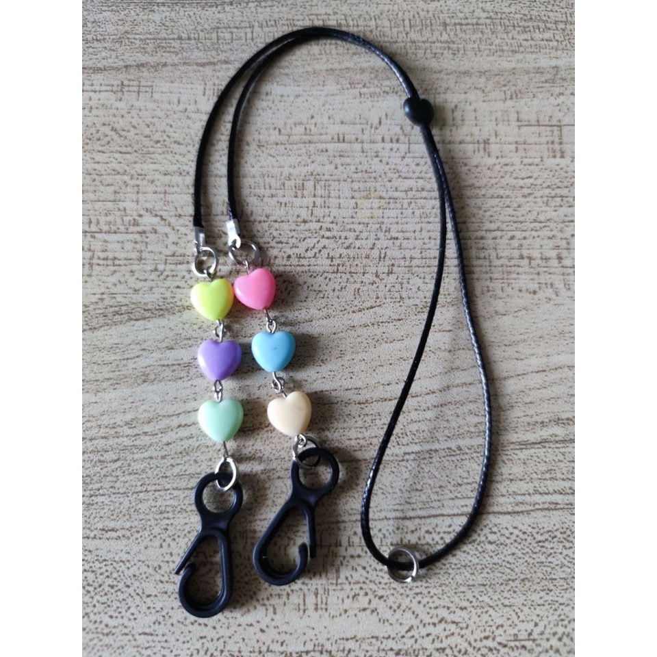 KONEKTOR MASKER/KALUNG MASKER == TALI KULIT KOREA== KOMBINASI MONTE