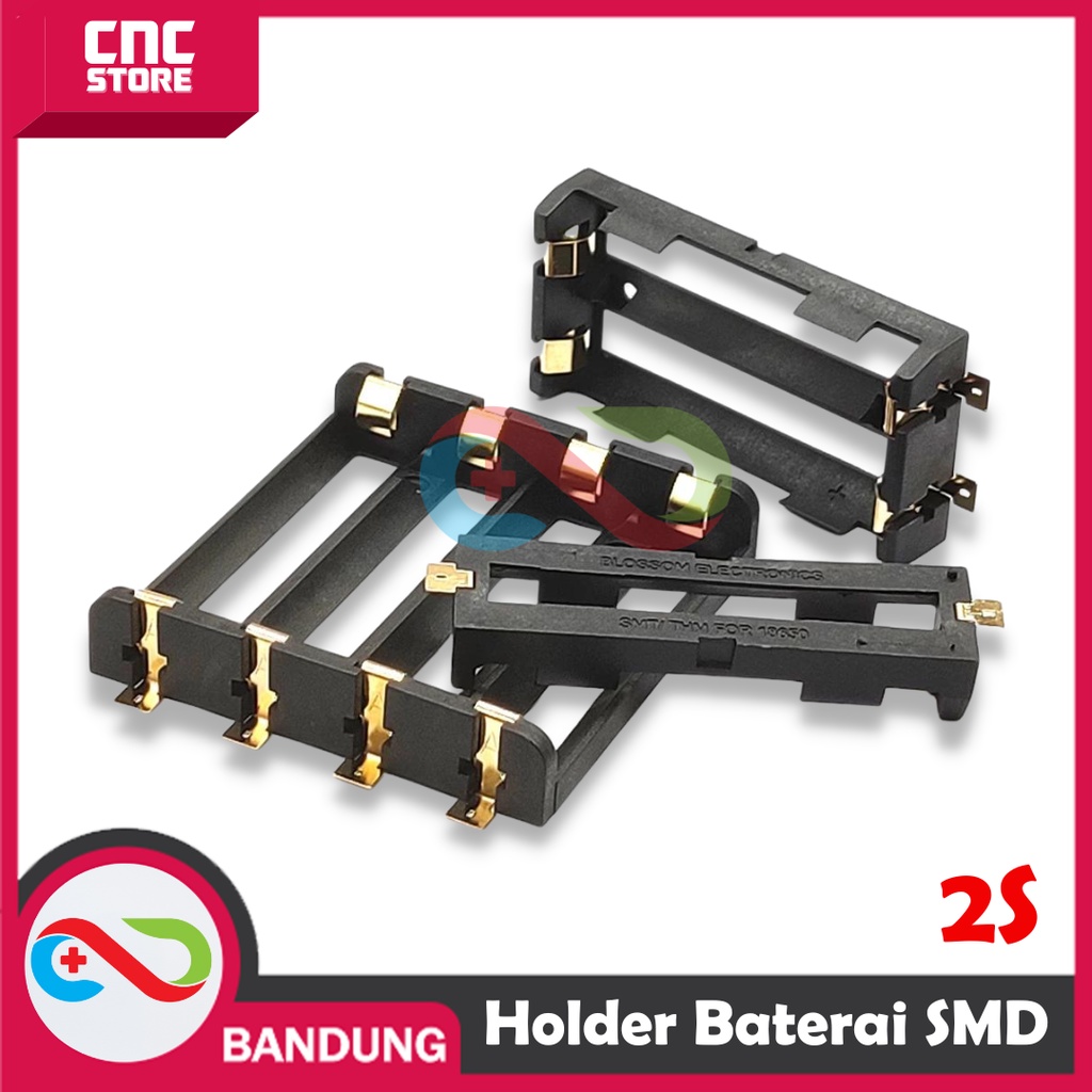 HOLDER BATERAI SMD 18650 2x 3.7V 8.4V SERI PARALEL