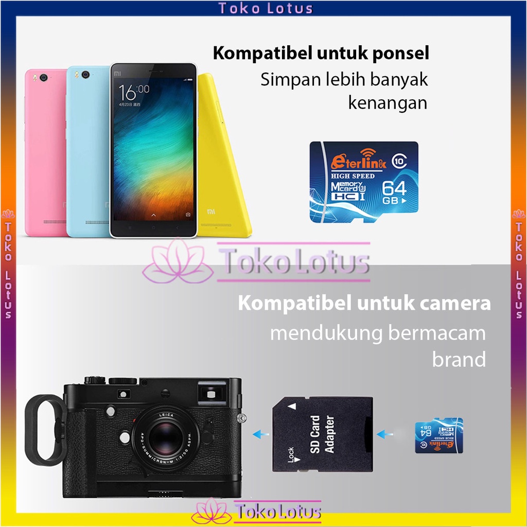 ɴᴇᴡ ᴘʀᴏᴅᴜᴄᴛ - Memori Card Memory Card Micro SD CCTV/Kamera Extreme PRO 32GB/64GB memory card Class 10 Kartu Memori