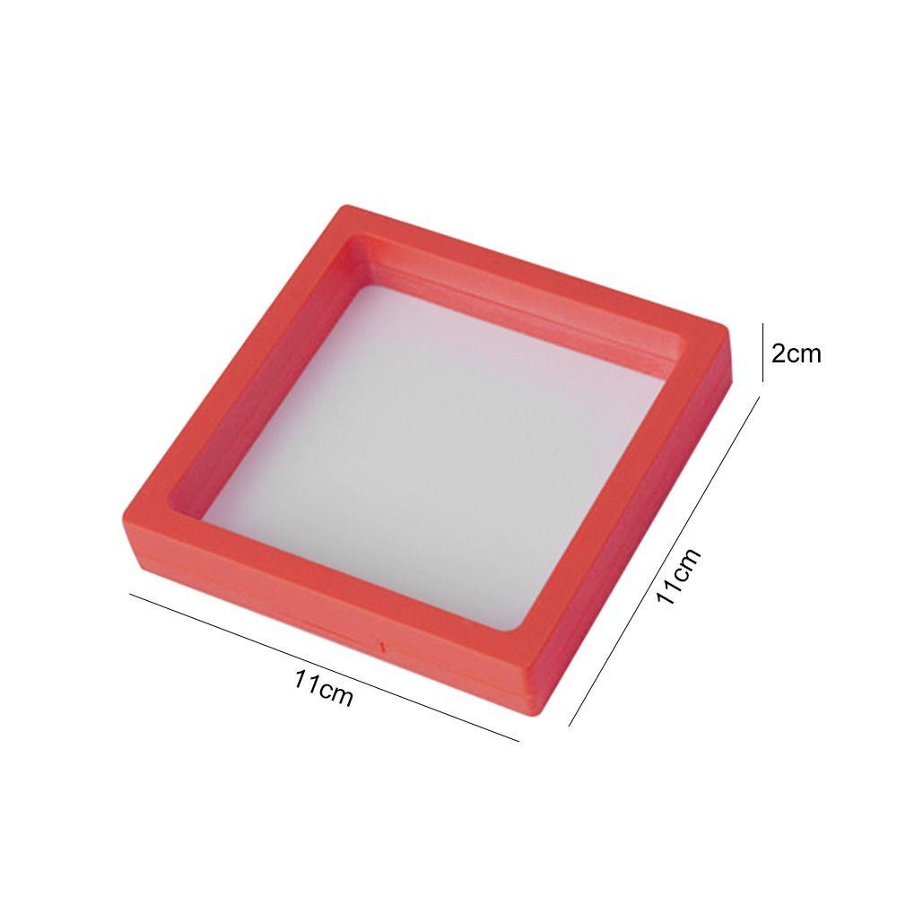 Chookyy 2pcs Etalase Tahan Debu Kotak Penyimpanan Display Box Liontin Berdiri