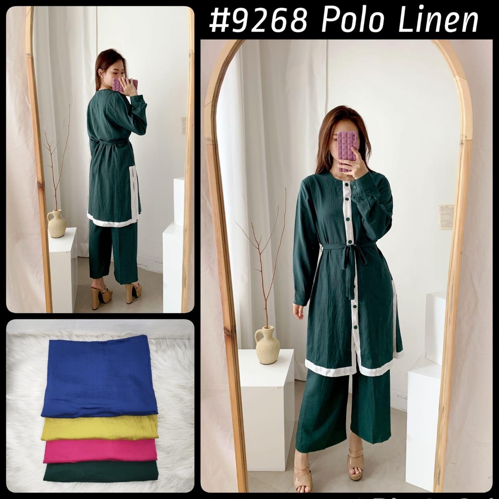 BEFAST - ZNF OOTD WANITA ONESET IJA / Setelan Dress Hafa / Pakaian Casual Wanita Kerja / Set Atasan Lengan Panjang+Celana Panjang / Fashion Wanita Hijab Style / Oneset Polos Formal