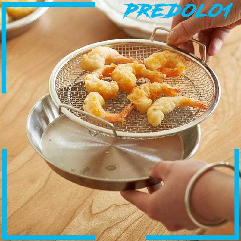 [Predolo1] Fry Crisper Basket Reusable Crisping Basket Tray Set Untuk Makanan Ringan BBQ Oven