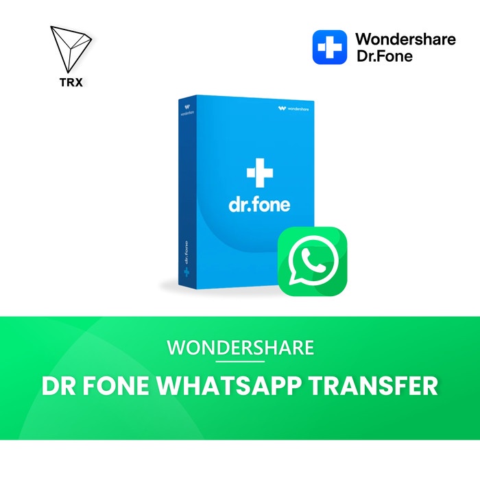 Wondershare DrFone Dr Fone Whatsapp Transfer - Android dan iOS - Sewa License W