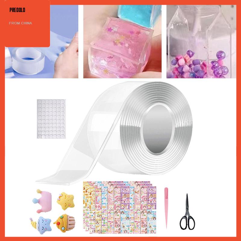 [Predolo] Blow Bubble Double Sided Tape DIY Kerajinan Serbaguna Kreatif Selotip