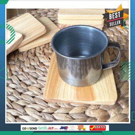 Lepek gelas / lepek gelas kayu / coasters / tatakan gelas kayu / alas cangkir / lepek kopi