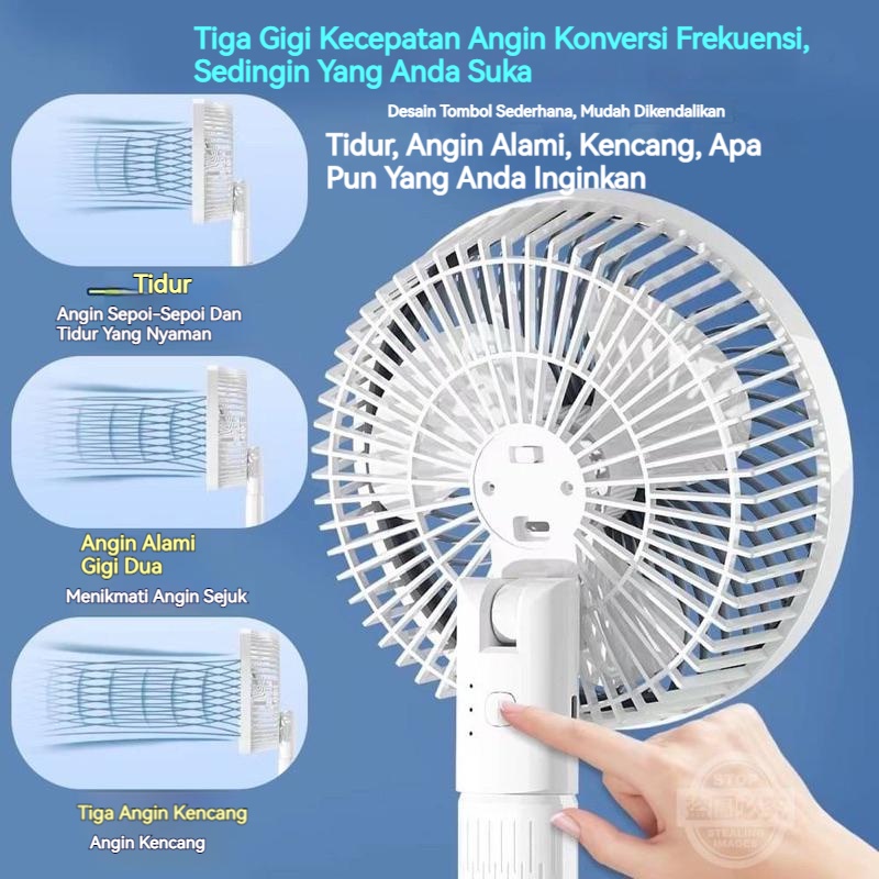 【COD】Kipas Angin Meja Portable Kipas Jepit Mini Clip Fan USB Rechargeable Large Wind Power Dormitory Desktop Fan