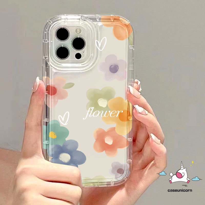 Casing Airbag Shockproof Untuk Redmi 12C A1 9T 10C 10 10A 9 9A 9C NFC Redmi Note 10s 9 8 11s 11 10 10 Pro Max POCO F4 Cat Air Bunga Love Hati Soft Cover Transparan