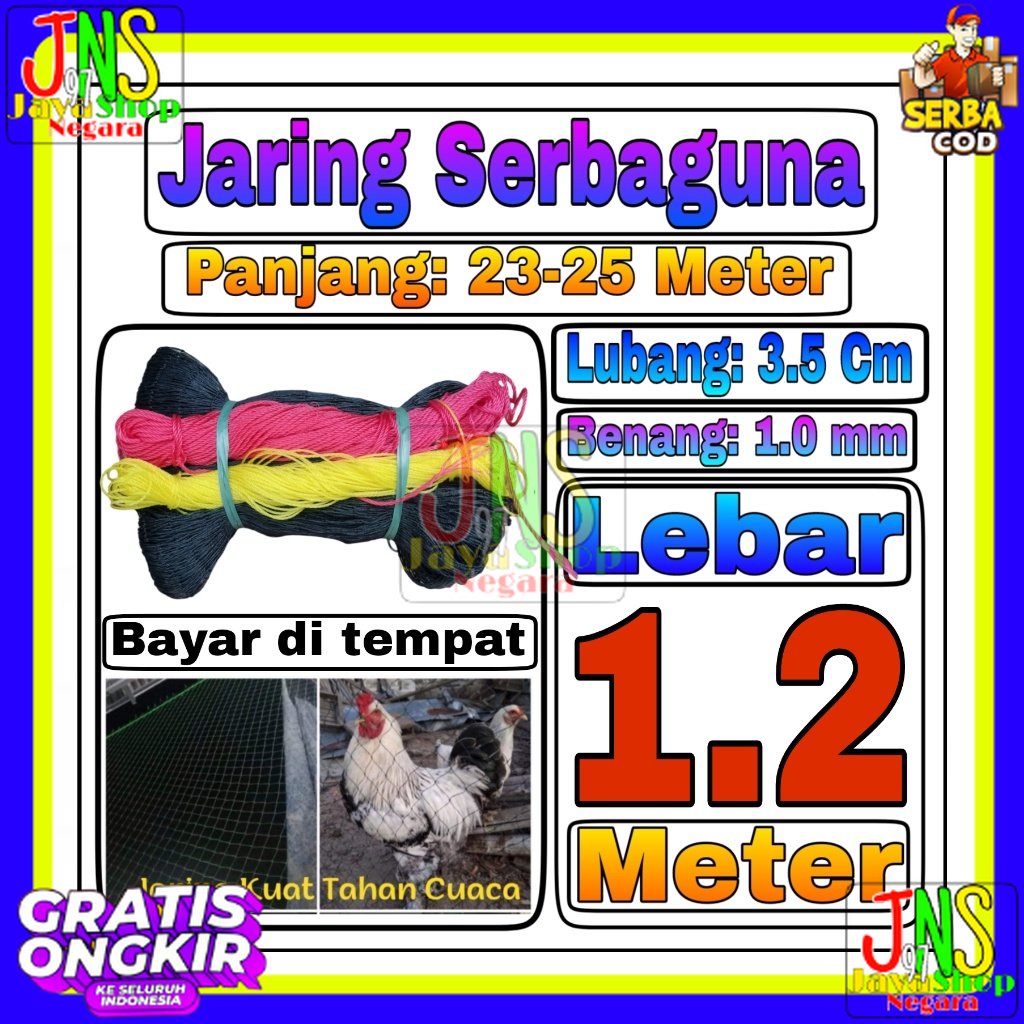 Jaring Ayam 1,2 Meter Jaring Pagar Ayam Kandang jaring tanaman jaring kandang hewan jaring serbaguna