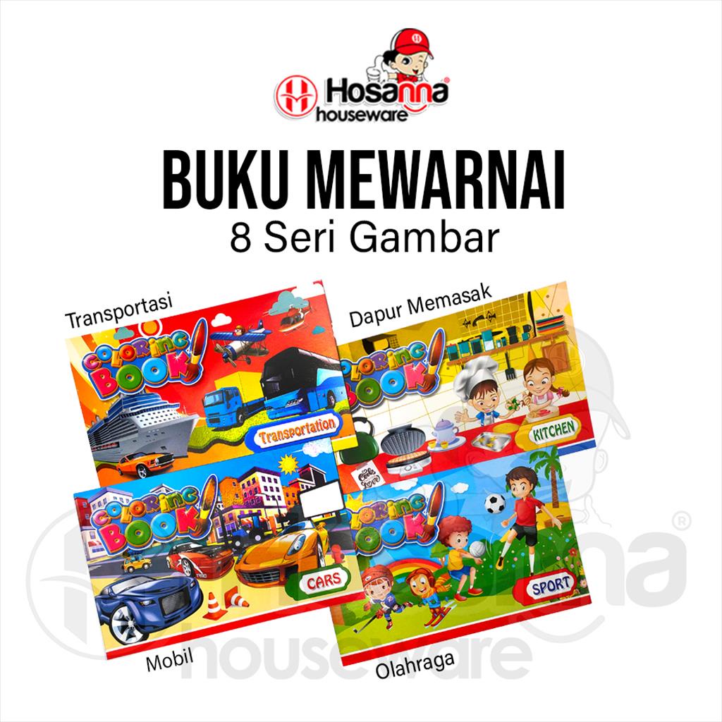 

[Whispers] 8pcs Buku Warna Anak / Buku Mewarnai Karakter Lucu