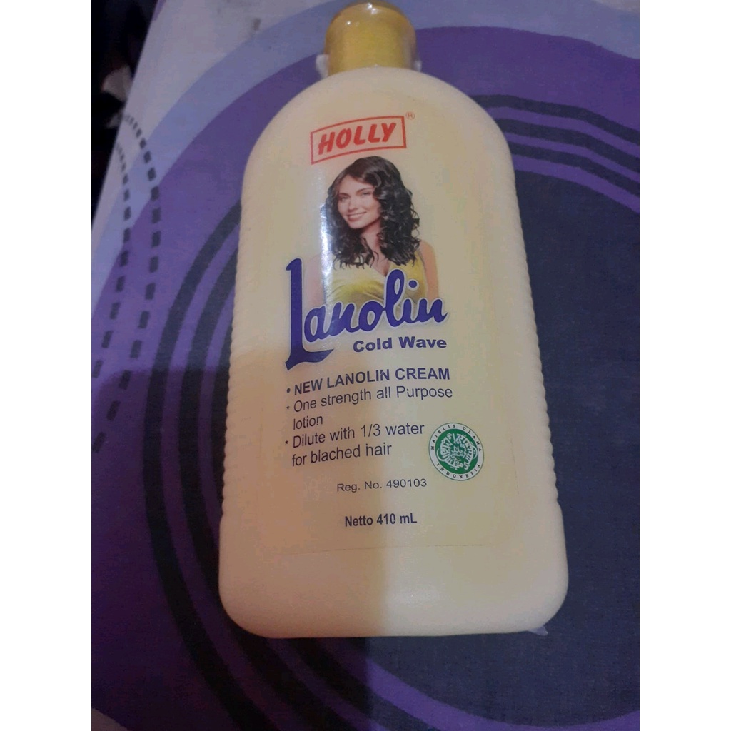 Holly Lanolin Cold Wave 410ml  Obat Keriting Rambut