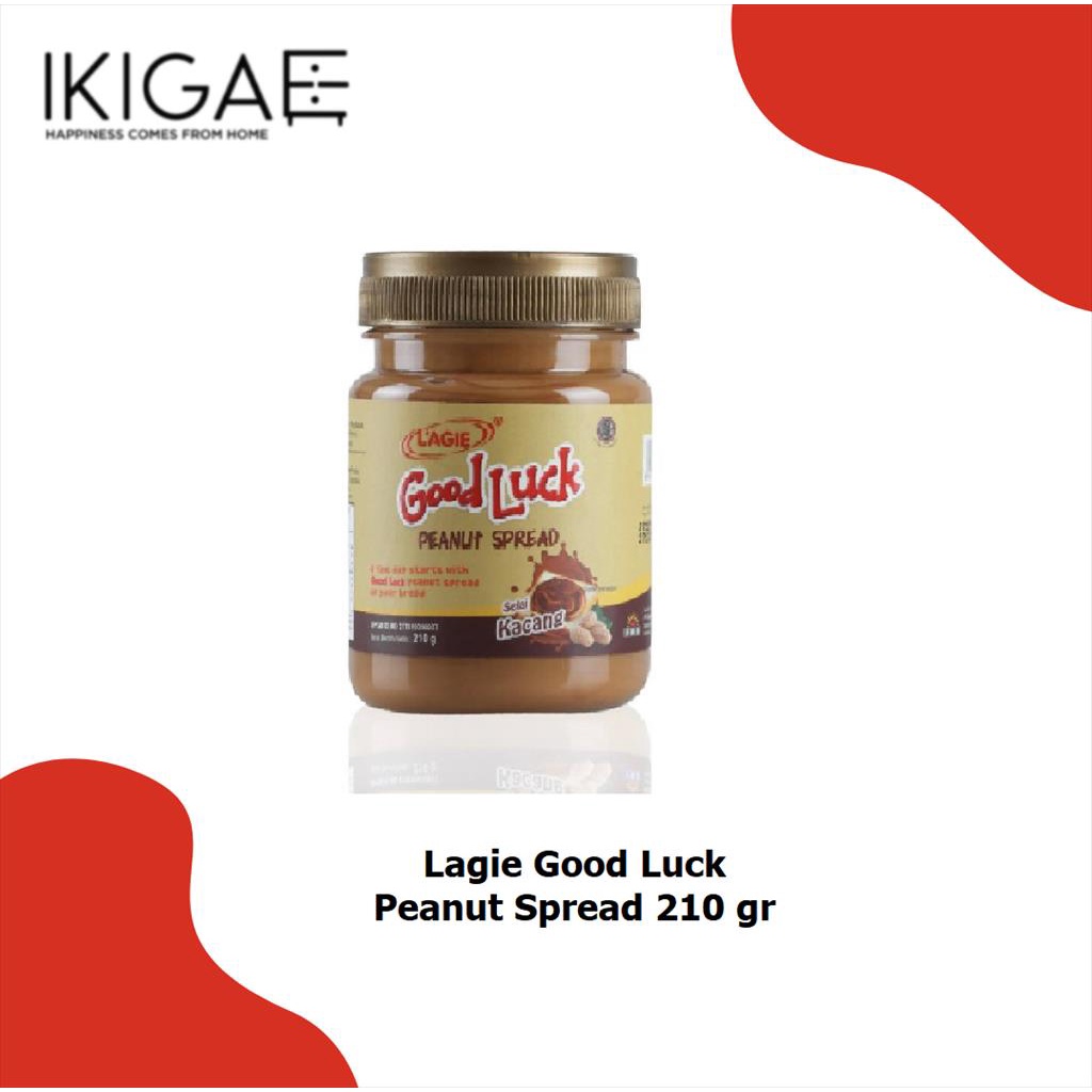 LAGIE SELAI KACANG GOOD LUCK / GOOD LUCK PEANUT SPREAD 210 GR