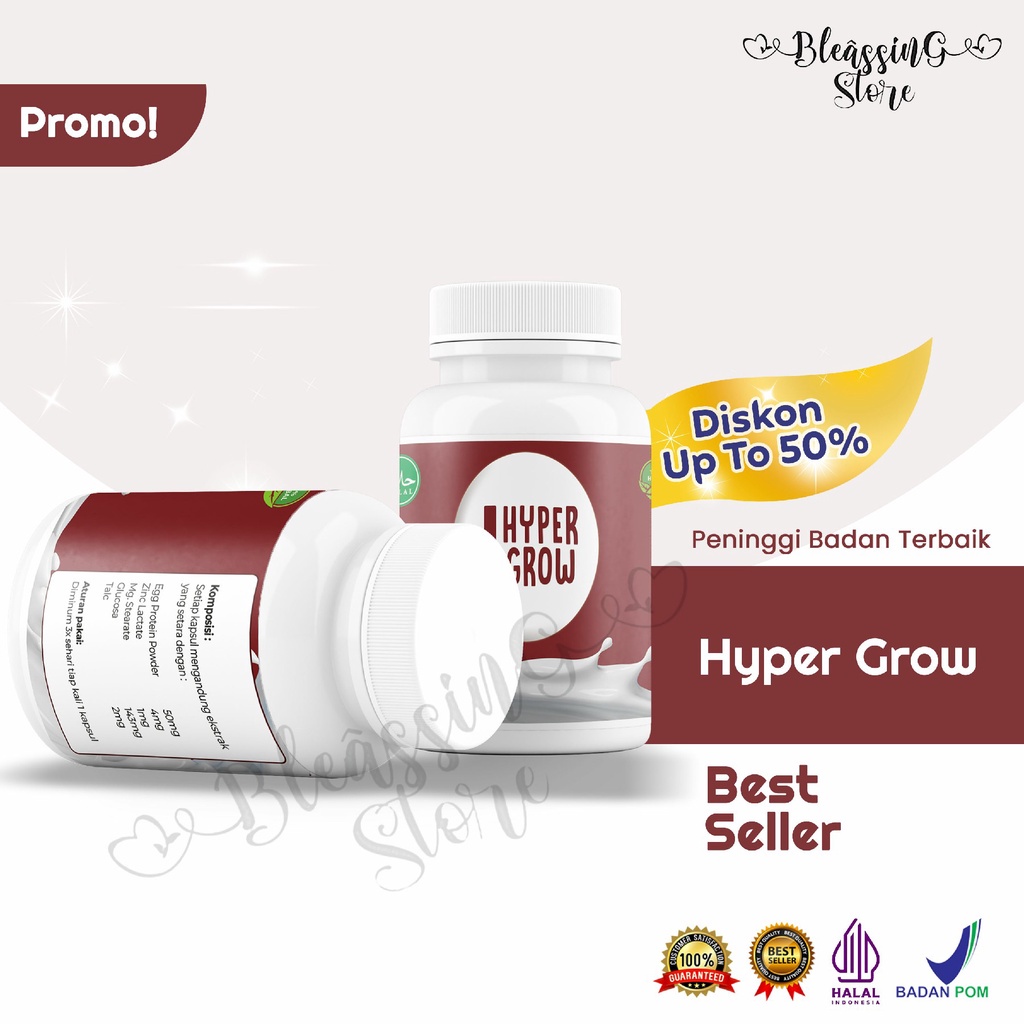 Hypergrow Peninggi Badan Original - Peninggi Badan / Susu Peninggi Badan