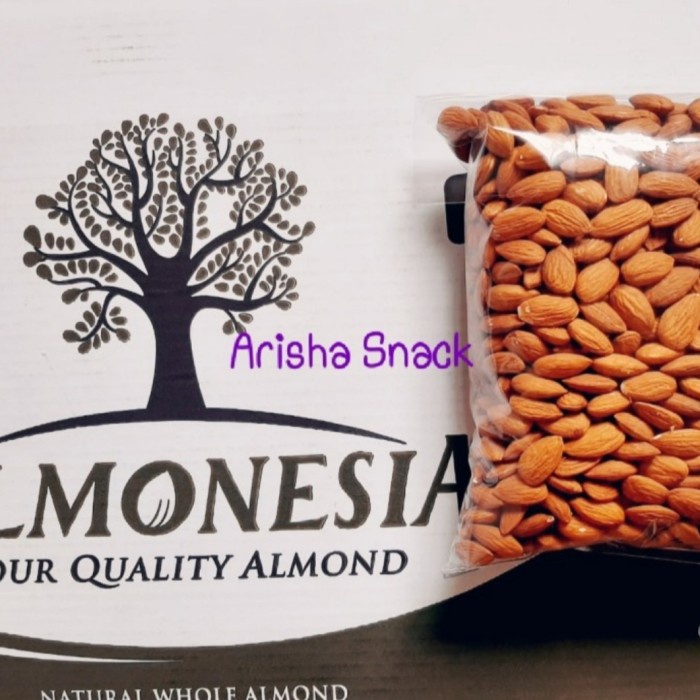 

Bisa COD Kacang Almond panggang kupas tanpa garam Blue diamond roasted 1KG