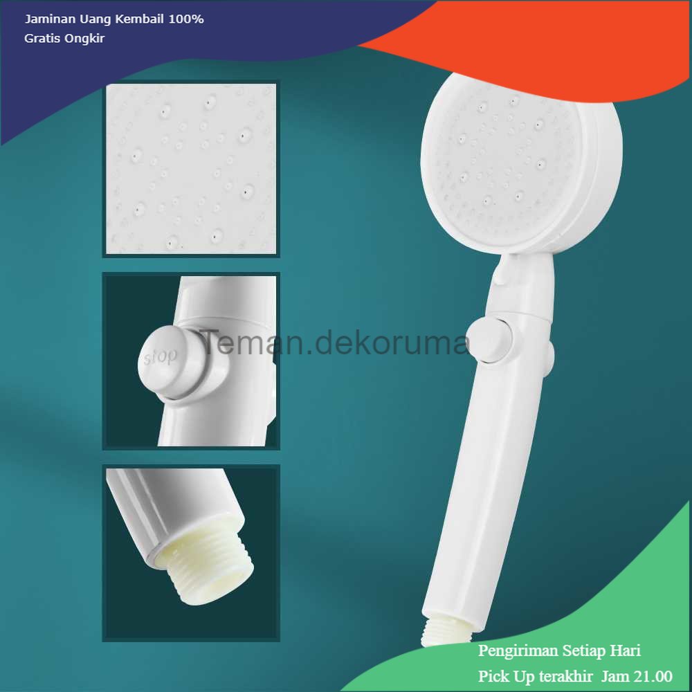 TD - DPR SOHE Set Kepala Shower Mandi One-Key Stop 5 Mode Adjustable - SH24