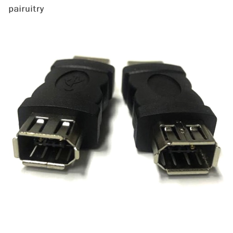 Prt Firewire Ieee1394 6pin Female To USB 2.0 Type A Male Adaptor Adapter Kamera Handphone MP3 Player PDAs Hitam PRT