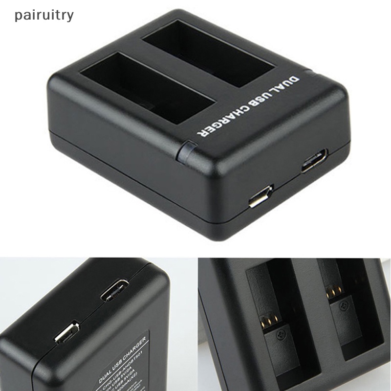 Prt Dual Port Slot Double Charger Untuk Hero9Aksesoris Kamera Action Aksesoris Kamera Action PRT